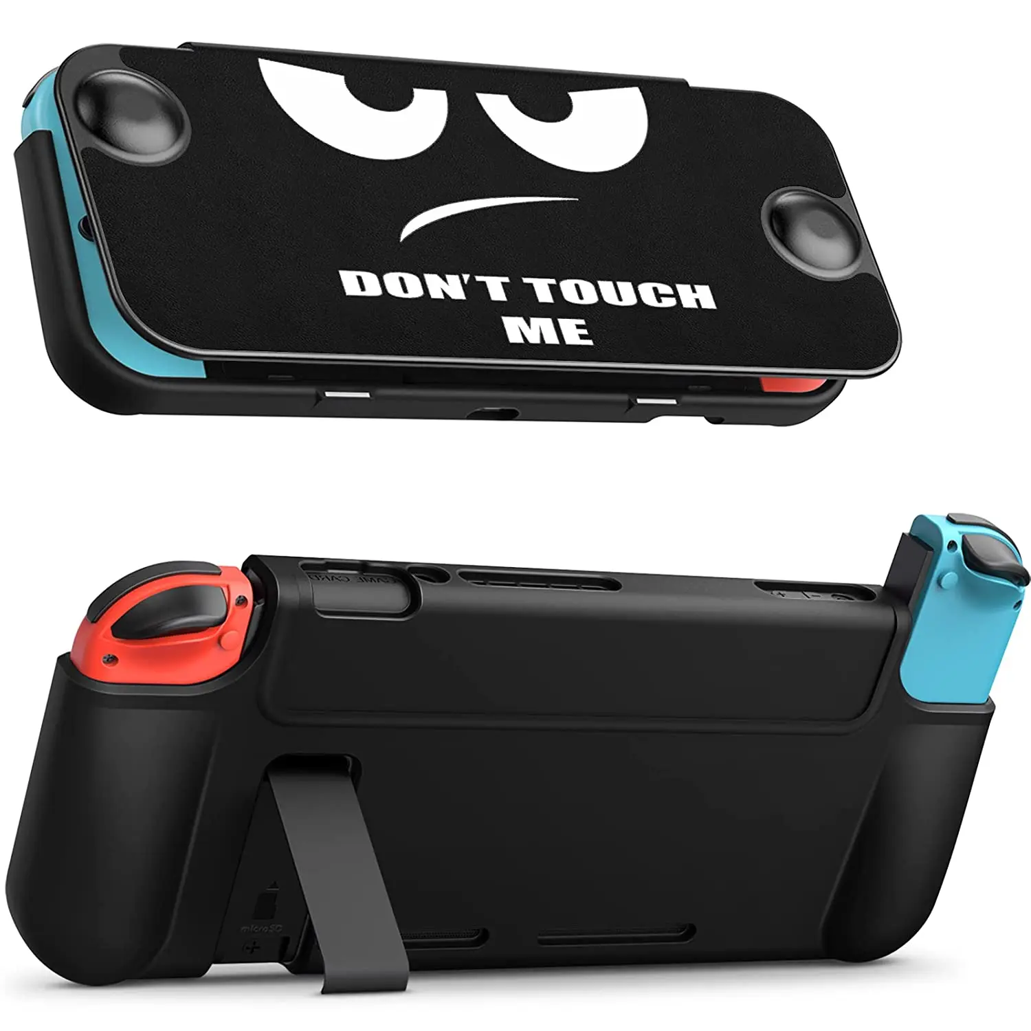 Case for Nintendo Switch, Flip Case Slim Protective Soft TPU Shell with Detachable Front Cover & Grip for Nintendo Switch & OLED