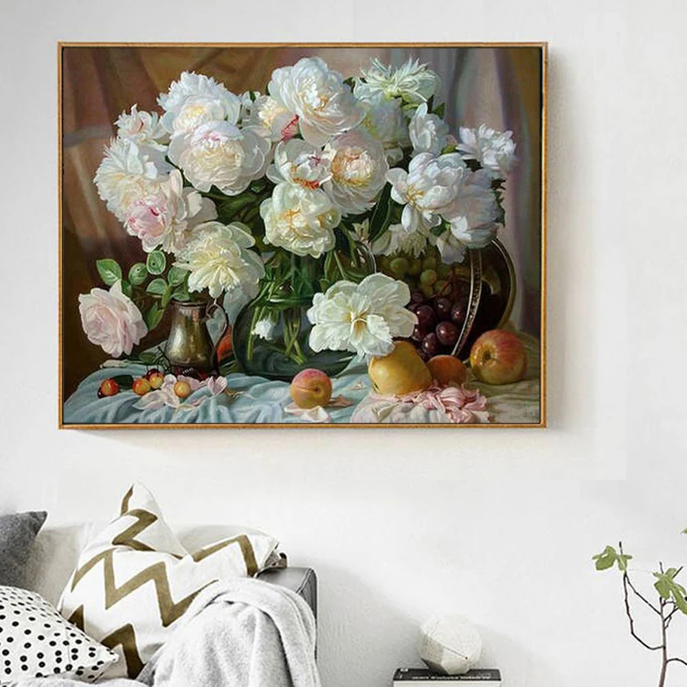 

5D полноразмерная квадратная круглая Алмазная вышивка KAMY YI, Цветочная вышивка, алмазная живопись, стразы, картины, домашний декор