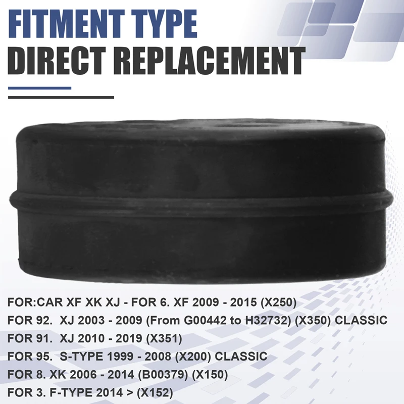 XR89284 Exhaust Muffler Intermediat Pipe Mount Cushion For Jaguar XF XK XJ F-TYPE Hanging Glue Rubber