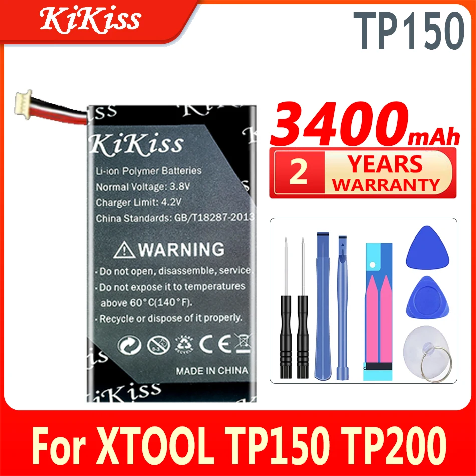 

Мощная батарея 3400 мАч KiKiss TP150 для XTOOL TP150 TP200
