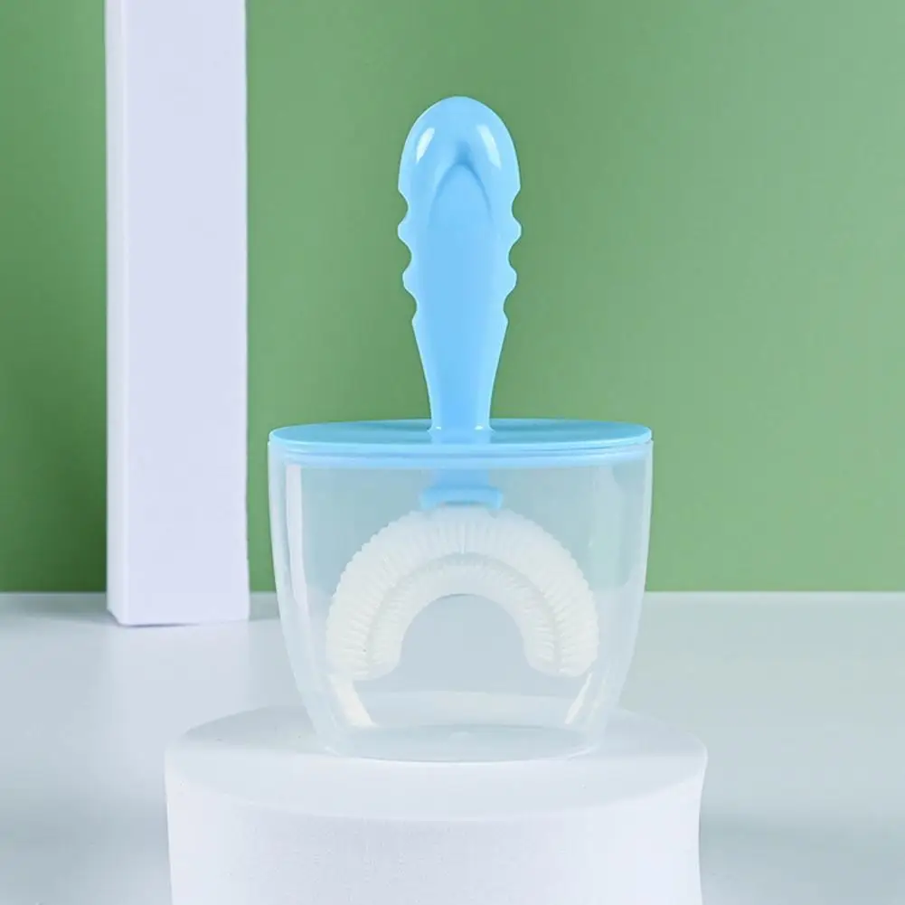 

Dental Care Brush Useful U-shaped Kids Oral Brush Ergonomic Safe Cleaning Toothbrush