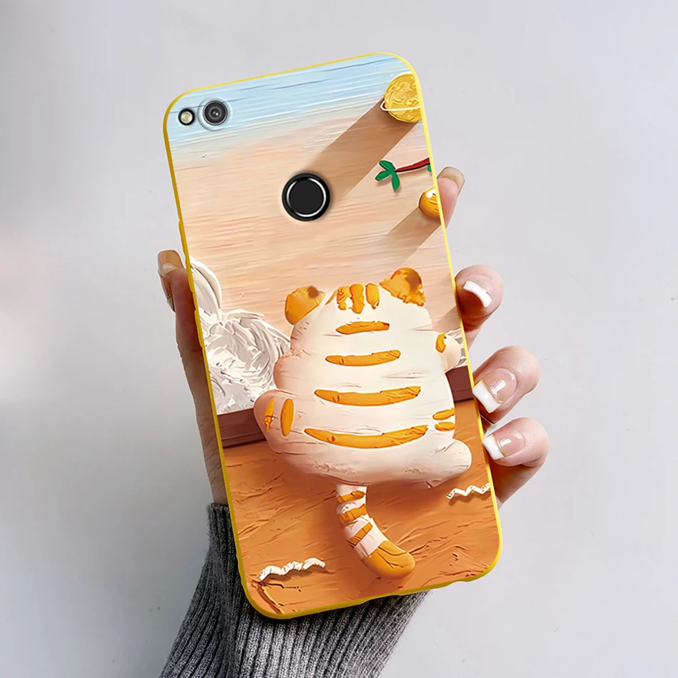 Силиконовый чехол для Huawei P9 Lite 2017 милая Противоударная Обложка телефона p8 lite Nova