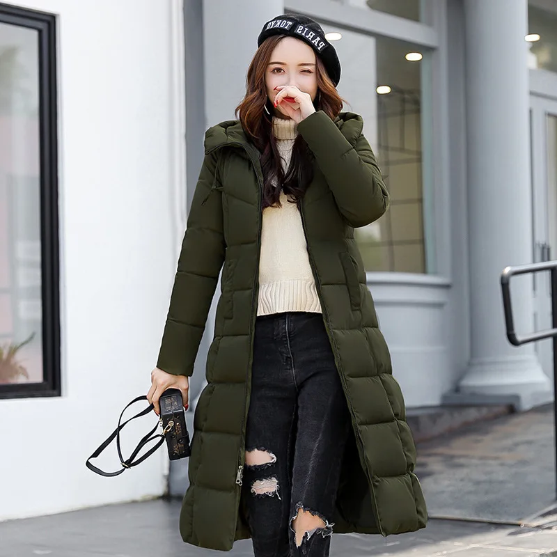 Winter Women's Cold Coat Parkas Super Hot Coats Hooded Down Cotton Padded Jacket Jackets Plus Size Fashion Loose New