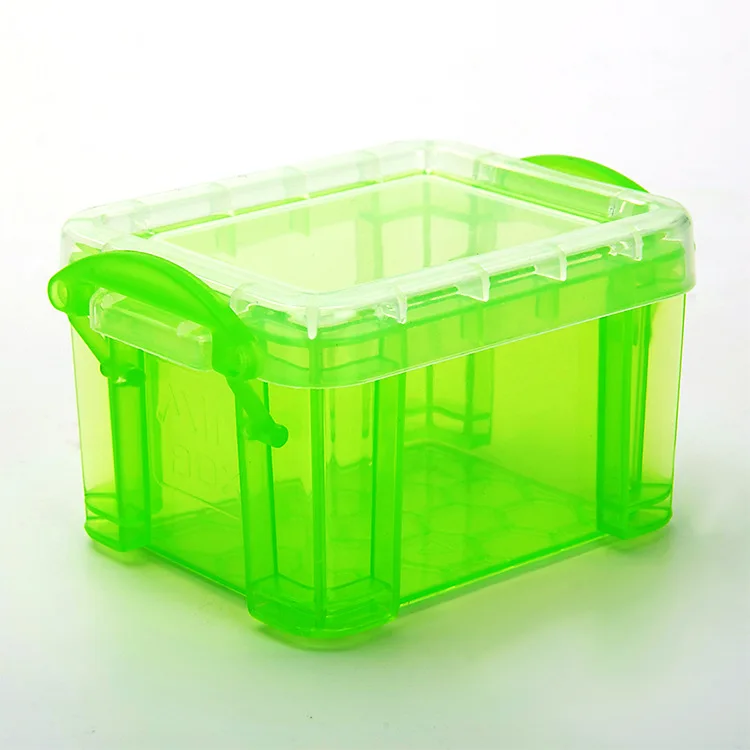 

Translucent candy color storage box Cosmetics medicine sundries storage box desktop mini storage