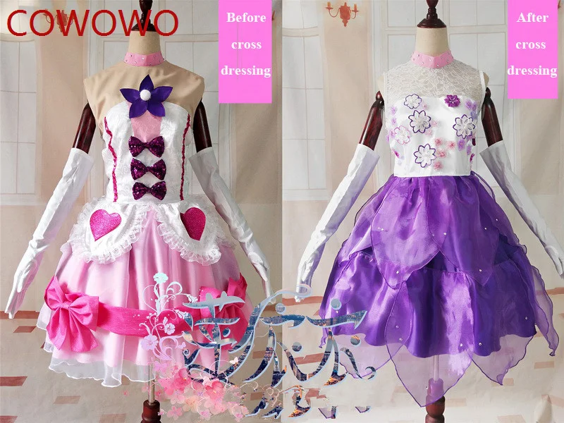 COWOWO Lovelive! Kousaka Honoka/Sonoda Umi Game Transformable Dress Uniform Косплей Костюм Аниме Вечеринка