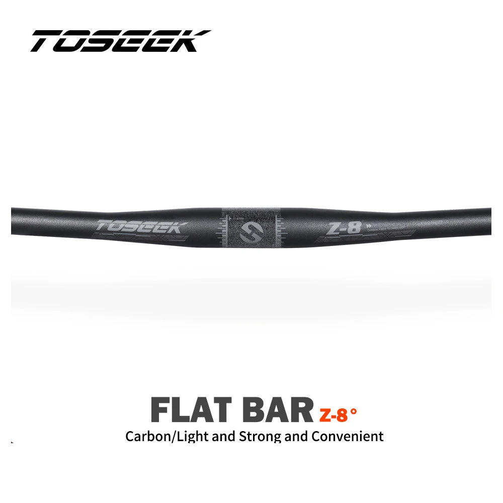 

TOSEEK 8 Degrees Mtb Carbon Handlebar Bicycle Handlebar 31.8*600-720/740/760mm Matt Black Handlebars For Bike Accessories
