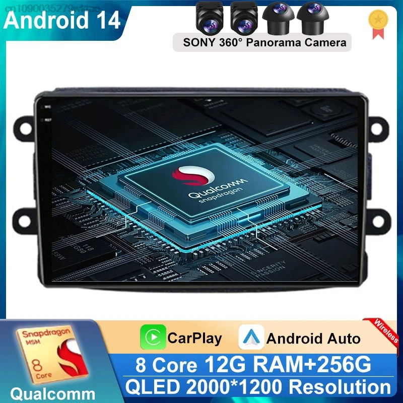 Автомагнитола 2DIN для Renault Dacia Duster Captur символ Логана докира сандеро лодgy Android