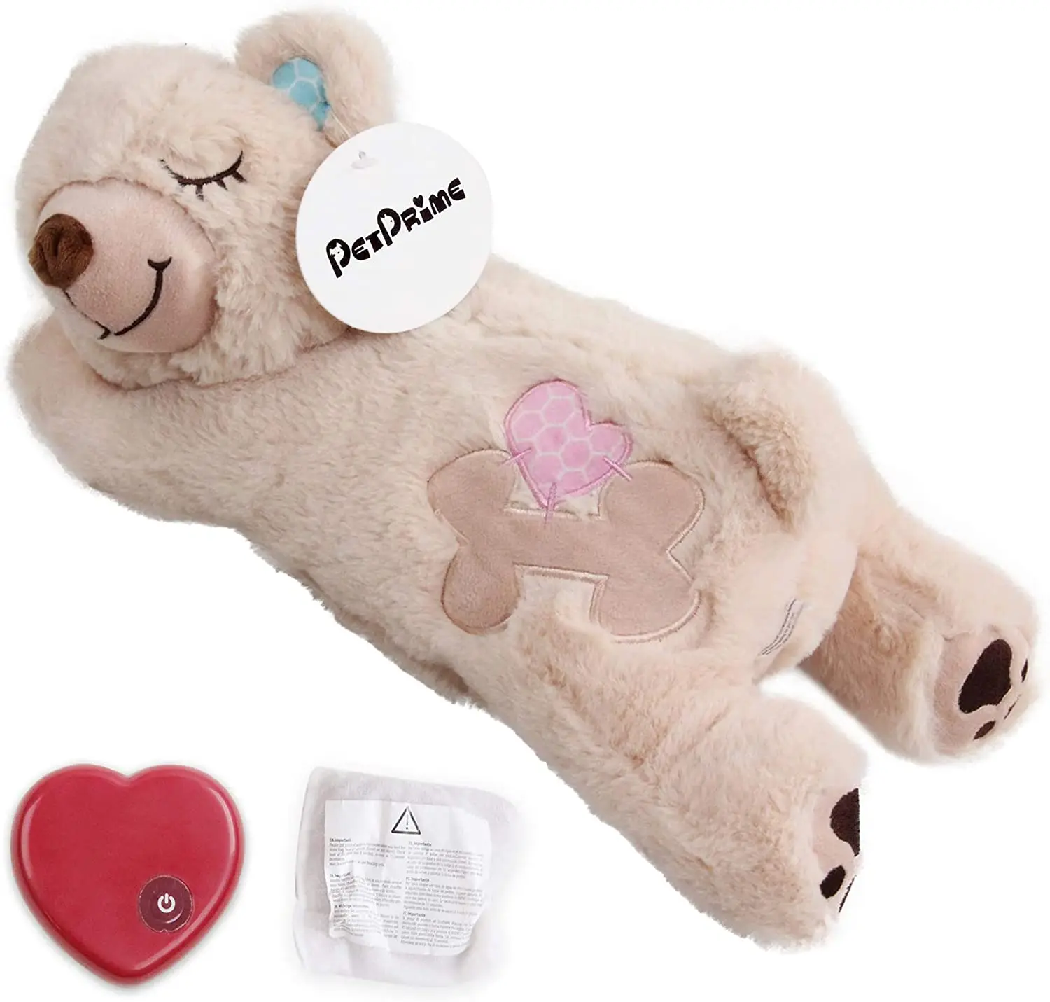 

Jouet de battement de coeur de chien jouet d'aide au comportement de chiot jouet peluche de battement de coeur pour animal