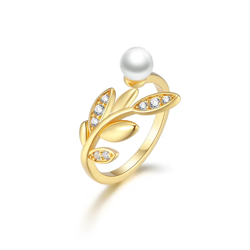 

Стильное кольцо с кирпичом и жемчугом