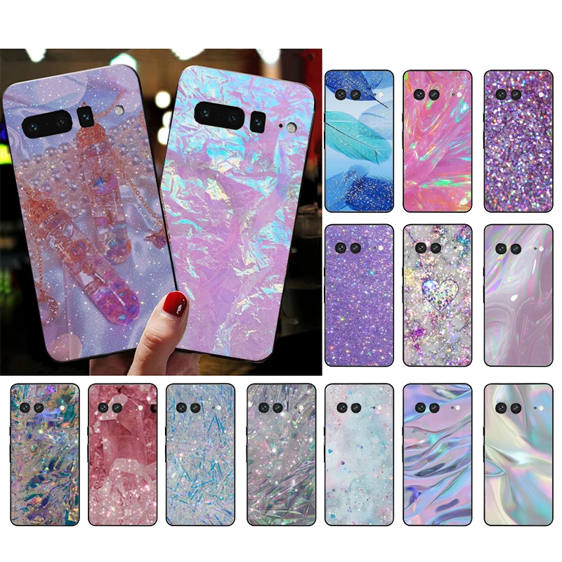 

Phone Case for Google Pixel 7a 7 Pro 7 6A 6 Pro 5A 4A 3A Pixel 4 XL Pixel 5 6 4 3 XL 3A XL 2 XL Glitter Aesthetic Girl Case