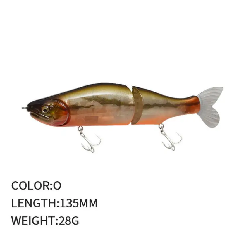 

Reinforced Three Hooks Fishing Gear Gorgeous Fish Body High Light Transmittance Fishing Supplies 3d Fish Eye Length 135mm Bait