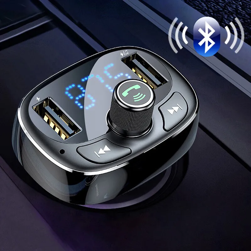 

For Car Charger USB Car Cigarette Lighter Adapter Chargers Wireless In-Car Bluetooth FM Transmitter MP3 Radio Adapter