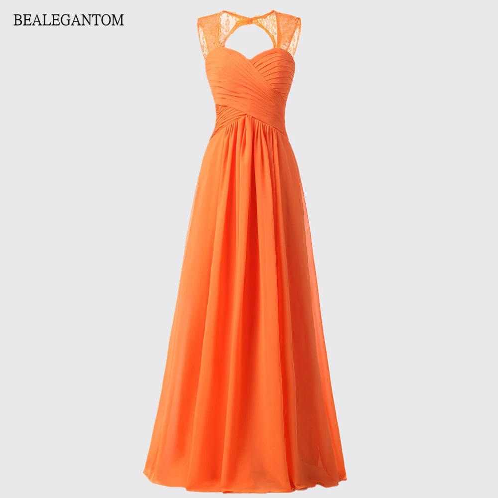 

Женское длинное шифоновое платье для выпускного вечера