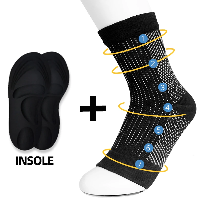 

Men Women Sports Socks Foot Angel Anti Fatigue Outerdoor Compression Breatheable Foot Sleeve Support Socks Brace Sock
