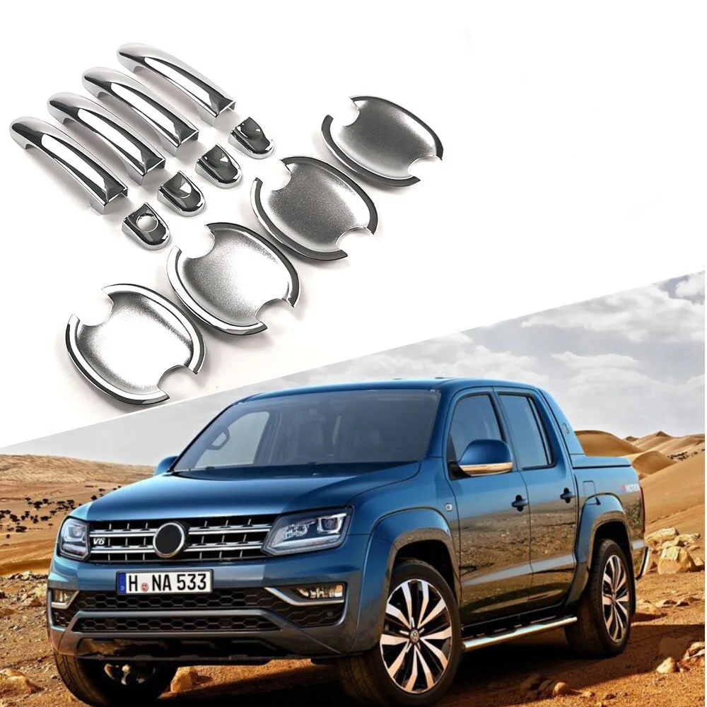 

For Volkswagen VW Amarok Pick-Up Touran MK1 Caddy Multivan Transporter T5 T6 Caravelle Car Accessories Door Handle Trim Cover