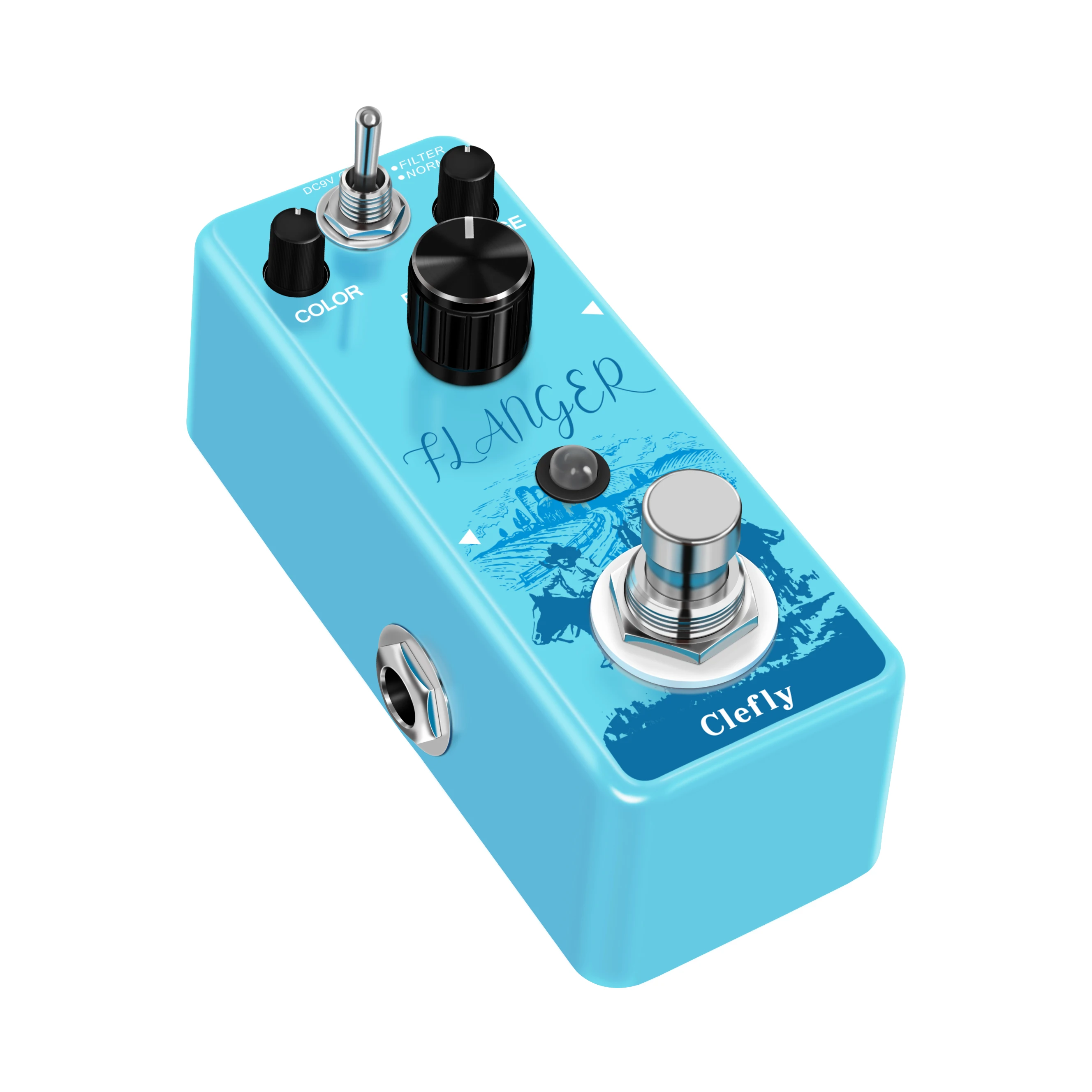 Clefly LEF-312 Pure Analog Flanger Guitar Effect Pedal with Static Filtering True Bypass Guitar Accessories