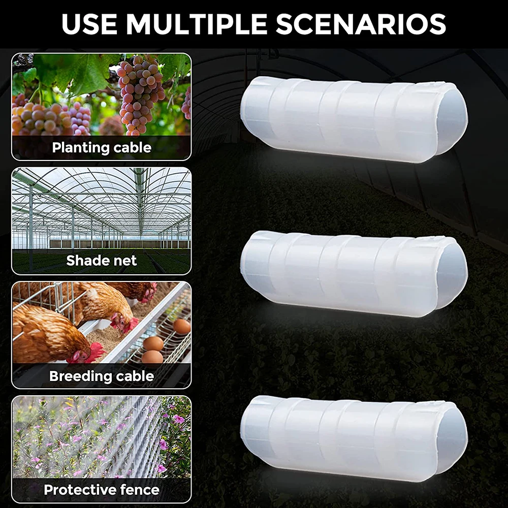 

10PCS Farm Plastic Clamps, Greenhouse Film Clamps Grip Snap,Greenhouse Film Row Cover Netting Tunnel Hoop Clip