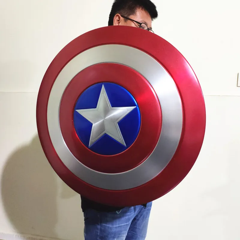 

Superhero 1/1 60cm full metal Captain Shield Perfect Version Unpainted/Painted prop cosplay Costume party Collection model gift