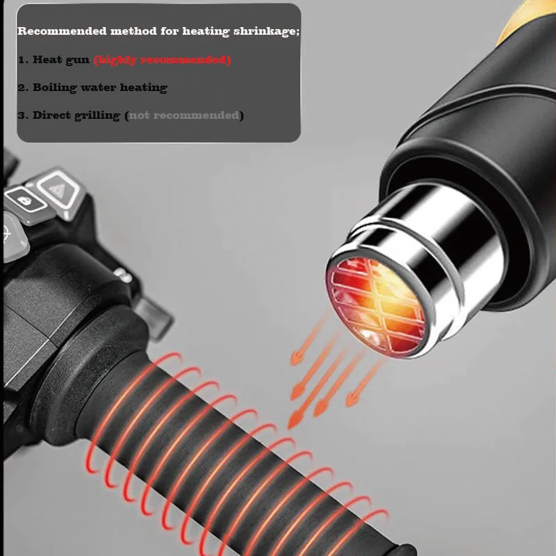 Мотоциклетная нескользящая резиновая накладка на руль термоусадочная подходит