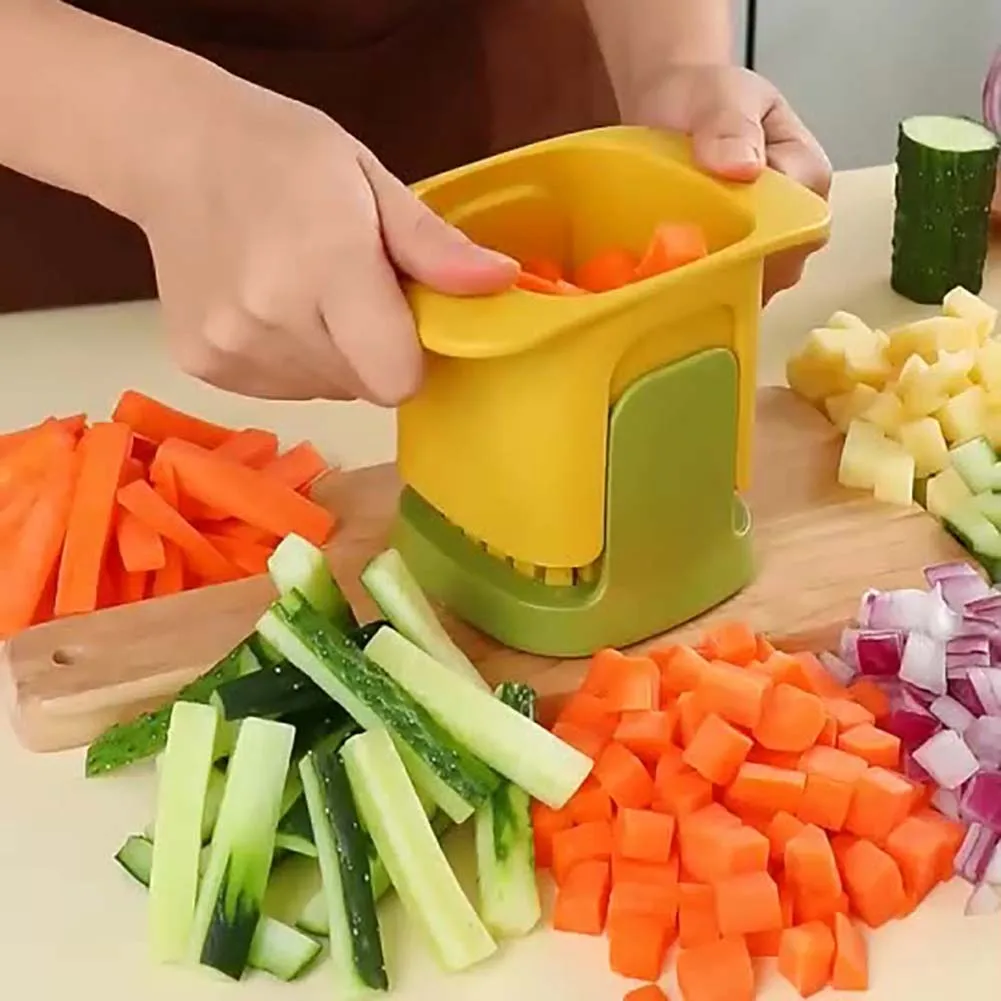

Multifunctional Diced Onion Cutter Radish Carrot Ham Diced Cucumber Potato Slicer Household Hand Pressure Chip Cutting