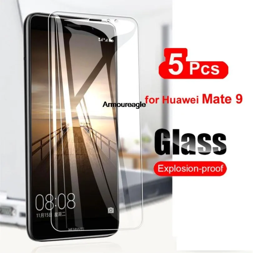 

Защитное стекло 9 h для huawei mate 9, 5 шт., защита экрана телефона для huawei mate 9 mate9, жесткое закаленное стекло