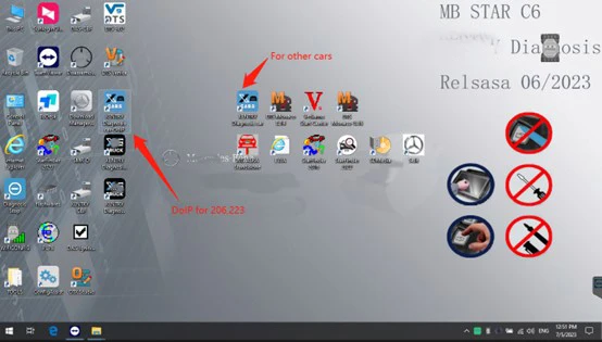 Фото MB STAR C6 DOIP WIFI для Mercedes-Benz прибор для диагностики неисправностей автомобиля V2024.03 диагностическое программное обеспечение диагностический инструмент №5