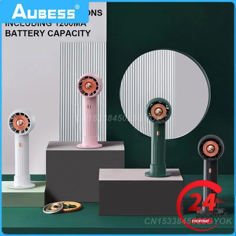 

Three-speed Wind Adjustment Turbo Handheld Fan 110g Air Cooler Long Battery Life Aerodynamic Cute Small Fans Summer Supplies 5v