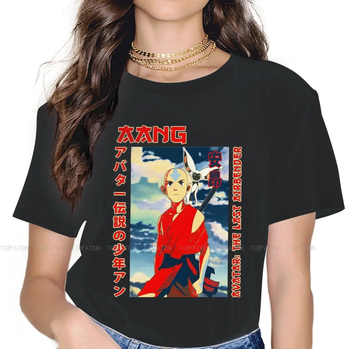 

Graphic Aang Awesome Feminine Clothes Avatar The Last Airbender Sokka Animated TV Oversized T-shirt Harajuku Vintage Clothing