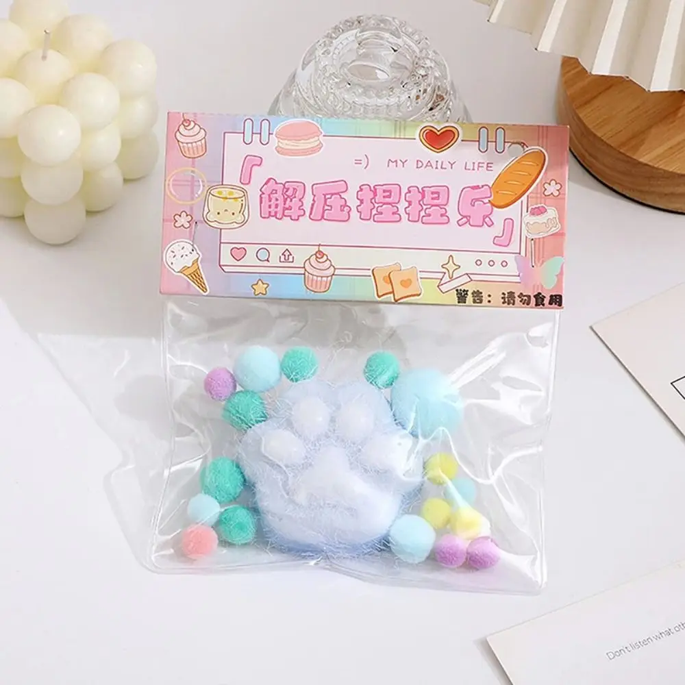 TPR Squishy Mochi плюшевый мяч для снятия стресса Kawaii кошачья лапа сжимаемая игрушка