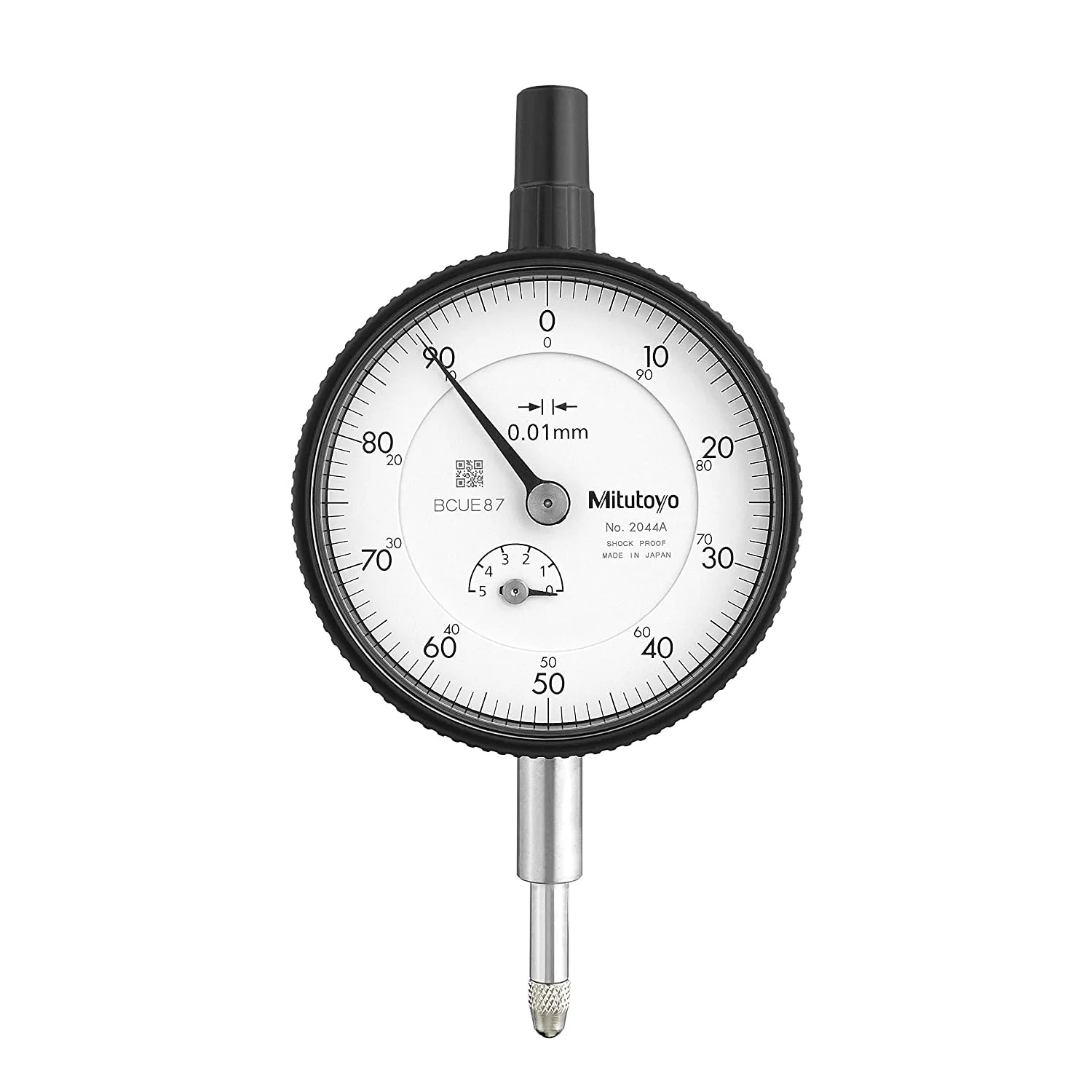 

Mitutoyo 2044A Dial Indicator DG 0.01 Grad, 0-5mm Range