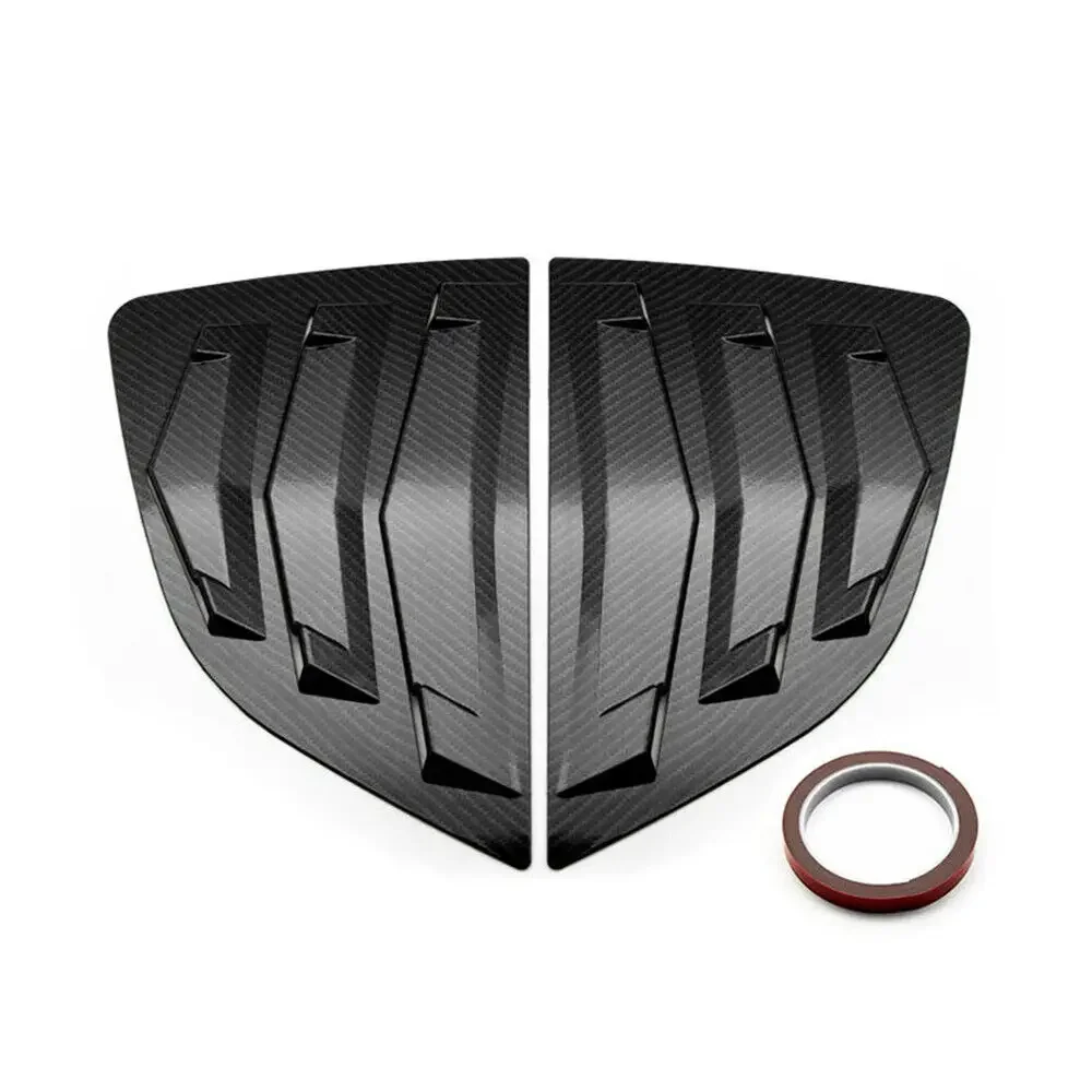 

Для Honda Jazz Fit 2014-2019 автомобильная задняя жалюзи, оконная боковая крышка, накладка, наклейка, вентиляционное отверстие, совок, ABS, углеродное волокно, автоаксессуары