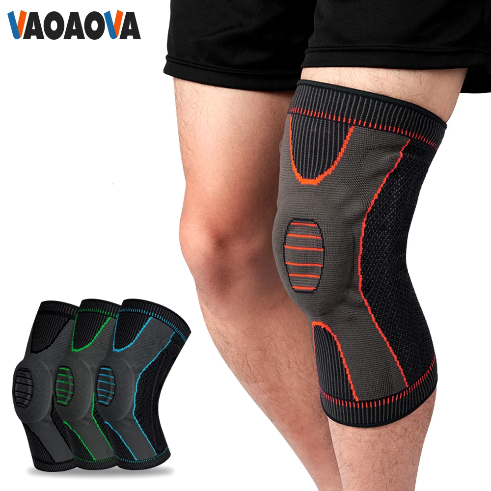 

1 Pcs Knee Brace Compression Sleeve Wraps Patella Stabilizer With Silicone Gel Spring Support For Arthritis Running Pain Relief