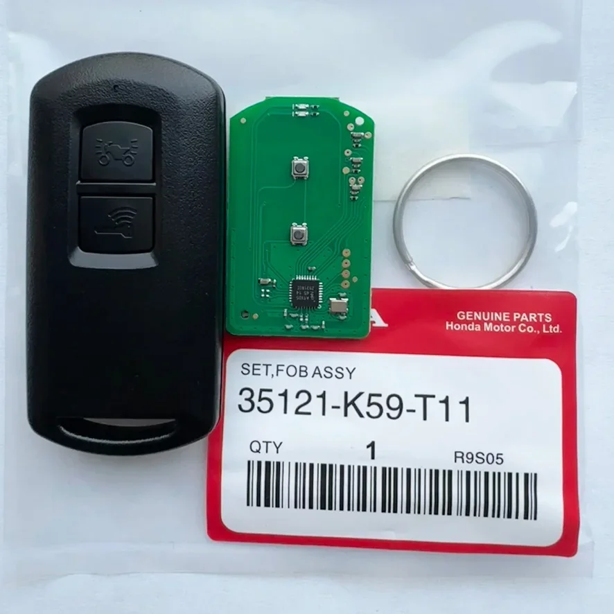 FCCID:35121-K59-T11 2 кнопки 433 МГц ID47 чип умный мотоциклетный дистанционный брелок для Honda