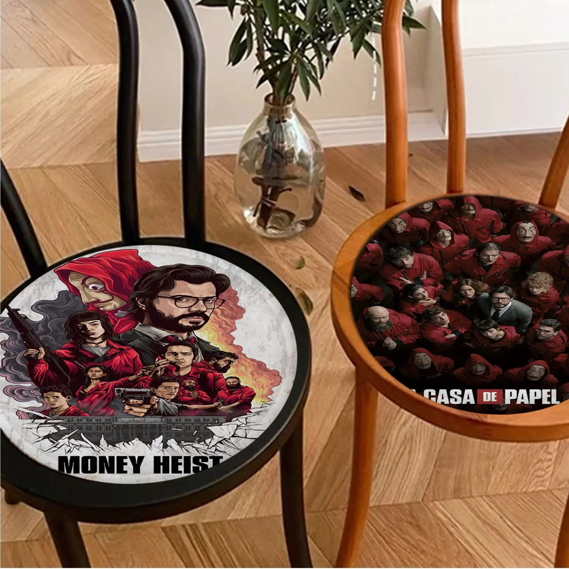 

La Casa De Papel Simplicity Multi-Color Sofa Mat Dining Room Table Chair Cushions Unisex Fashion Anti-slip Outdoor Cushions