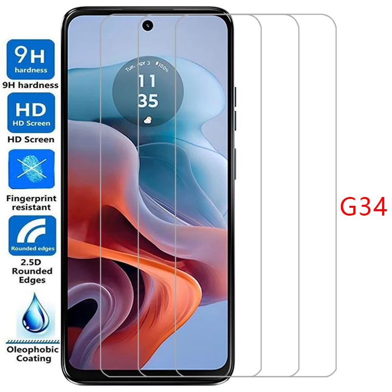 Защитная пленка для экрана motorola moto g34 5g защитное закаленное стекло на motorolag34 motog34 g