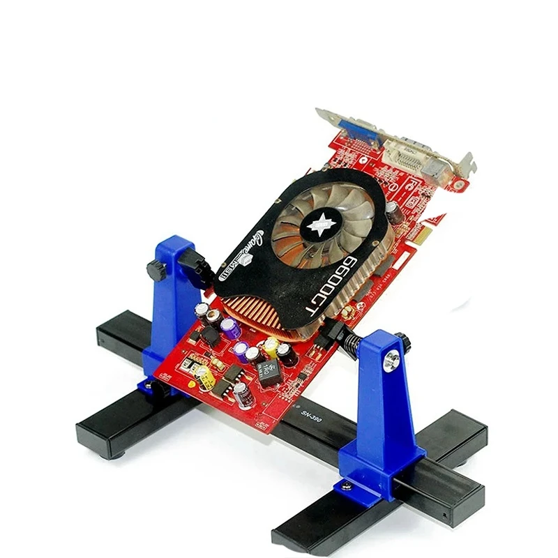 

SN-390 Adjustable Printed Circuit Board Holder Clamp Fixture Jig Tool Frame PCB Soldering and Assembly Stand 360 Degree Rotation