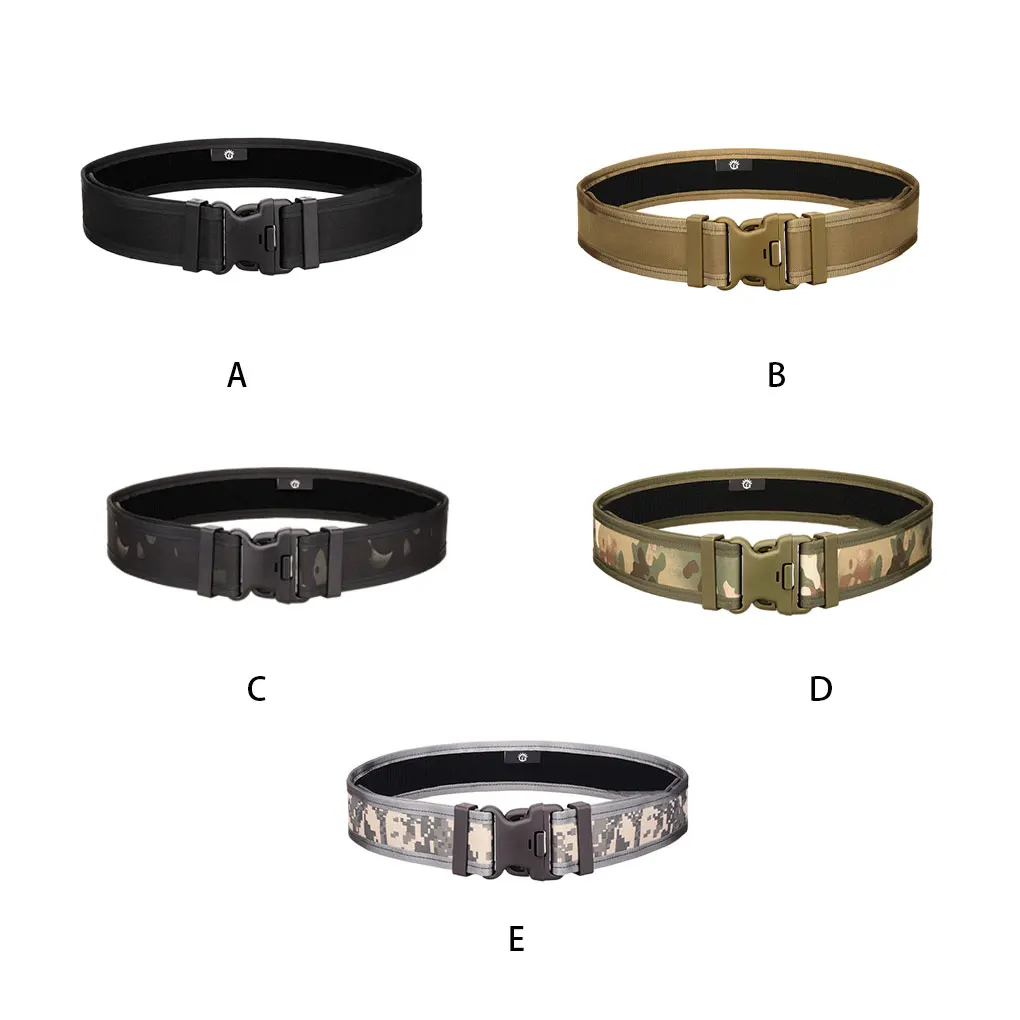 

Men Sport Belt with Plastic Buckle Combat Climbing Hook Waistband Adjustable Duty Outer Girdle Wear-resistant ACU Digital