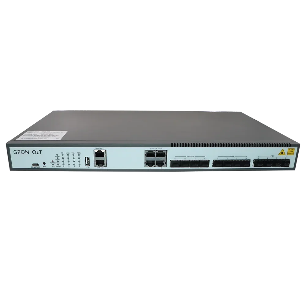 Xpon/Gpon 10G Волоконно-оптические линейные клеммы с портом 8*XG(S)-PON/GPON PON OLT