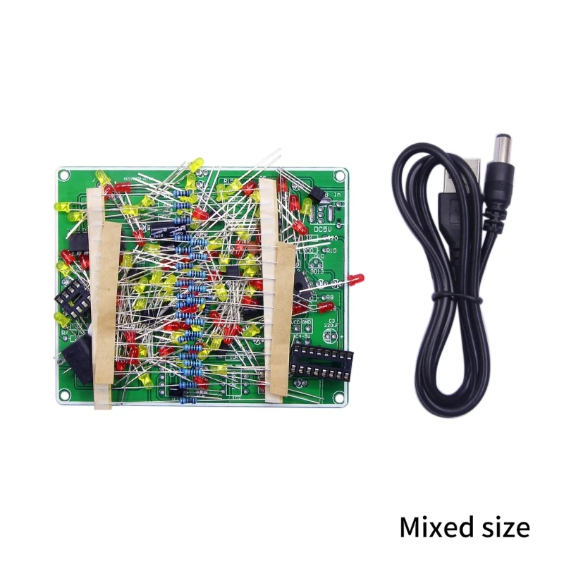 Электронные мигающие огни NE555 CD4017 Светодиодный электронный комплект взрывных