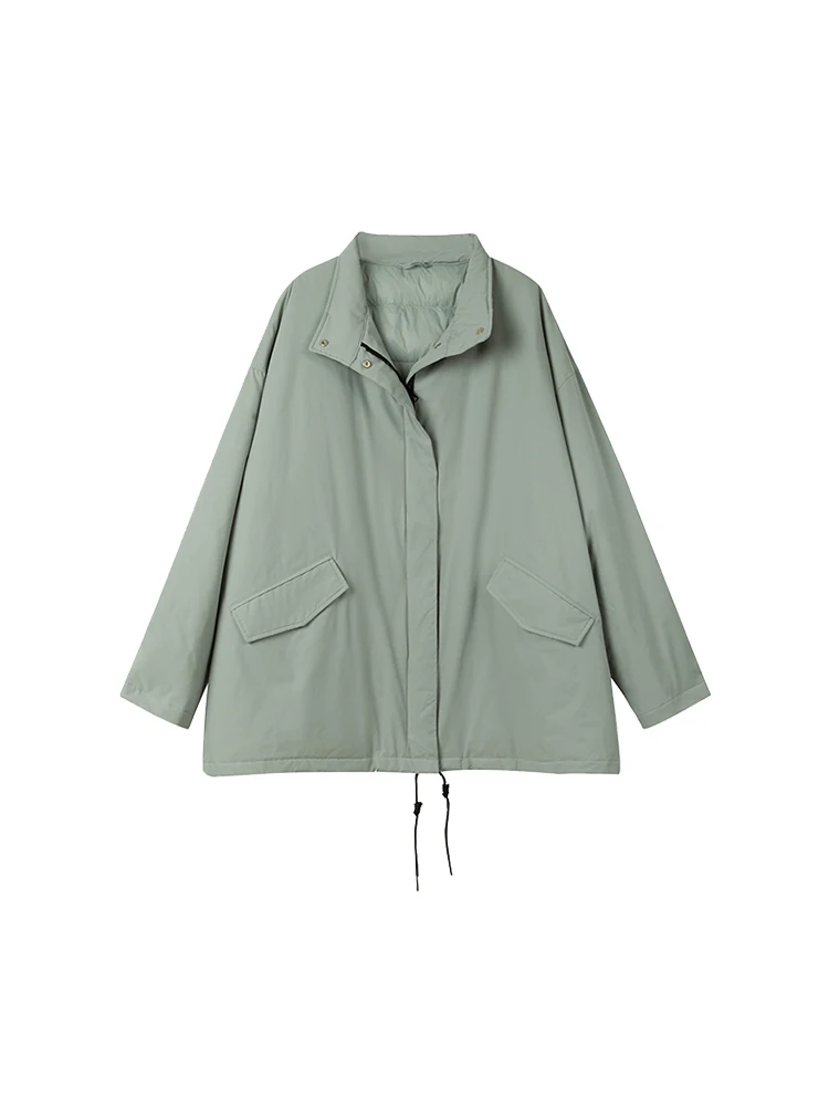 33 Открытый легкий польский плащ из 90% белого гусиного пуха Пуховик