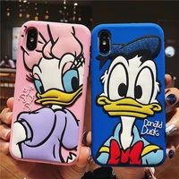 donald duck and daisy duck minnie 3d couple phone cases for iphone 12 11 pro max mini xr xs max 8 x 7 se 2020 back cover