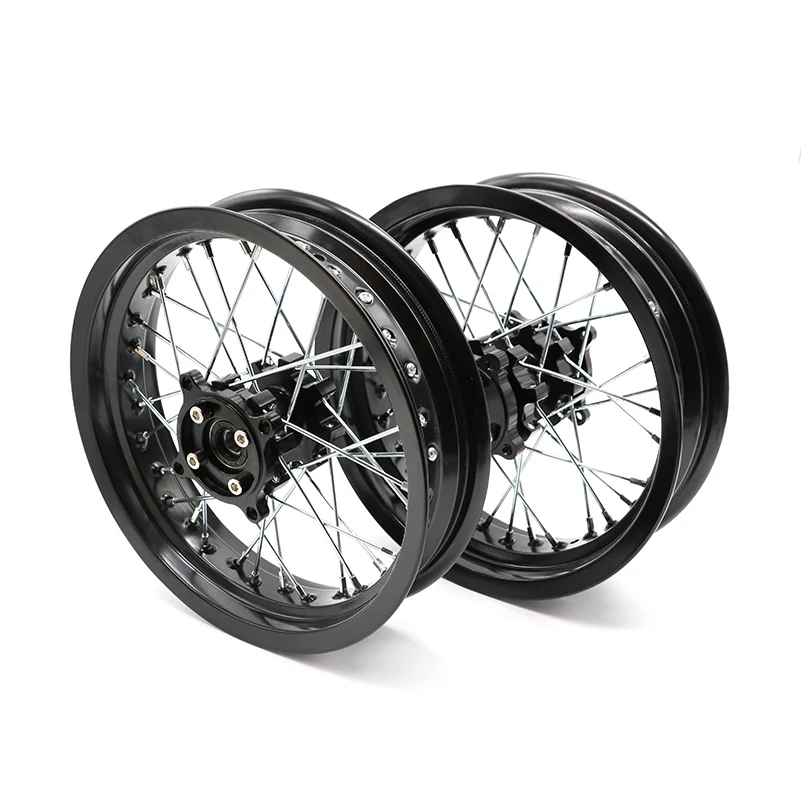 

Диски для питбайка, отверстие 15/12 мм, 3,00x14 дюймов и 2,50-14 дюймов, заднее и переднее колесо с ступицей с ЧПУ, велосипед для бездорожья CRF Kayo BSE Apollo, часть