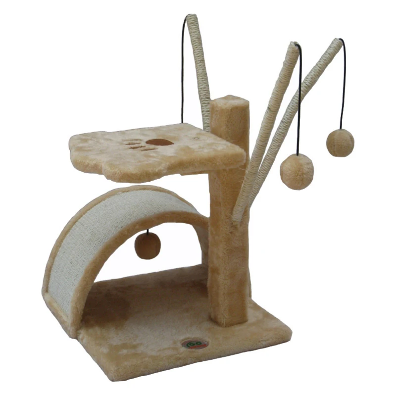 

22-in Tree & Condo Scratching Post Tower, Beige