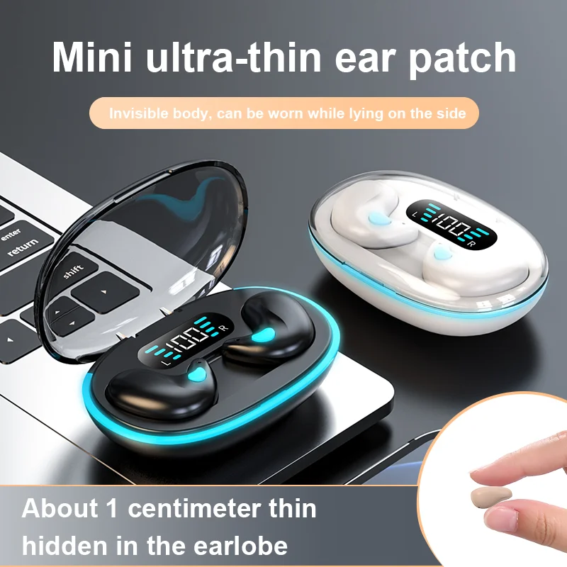 

Wireless Bluetooth Headsets Mini extremely thin Sleep Earphones HiFi Stereo Sound Headphones Sport Music Earbuds For Smartphone