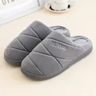 Мужские тапочки, зимние и осенние мужские короткие плюшевые тапочки, домашняя обувь для мужчин, мужские полосатые Тапочки