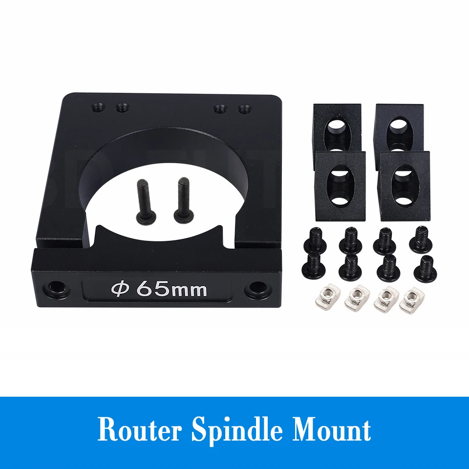 Diameter 65mm Aluminum Router Spindle Mount Kit Cnc Router AddOn