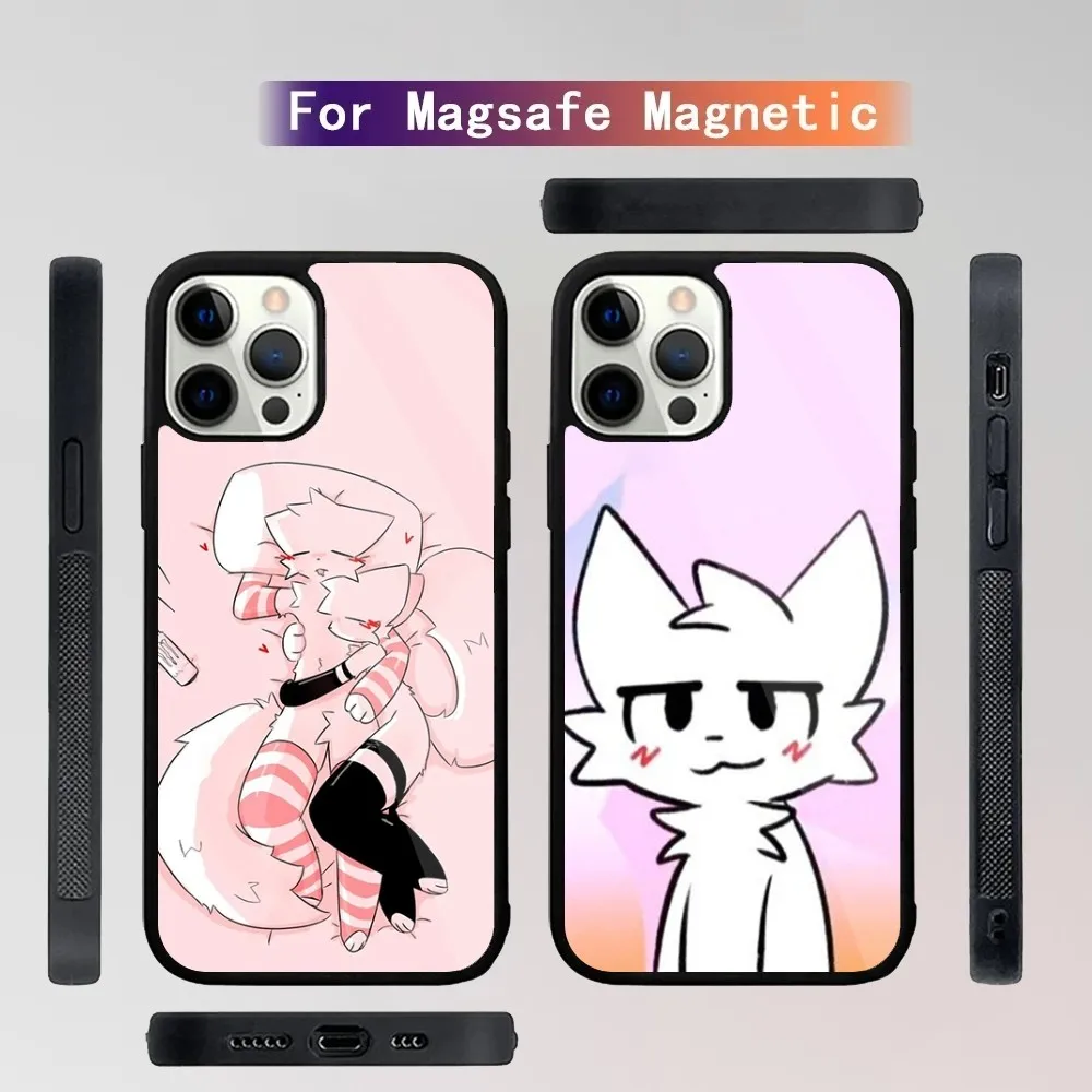 Boykisser Phone Case For iPhone 16 15 14 13 12 11 Plus Pro Max Mini Magsafe Magnetic Wireless Charging