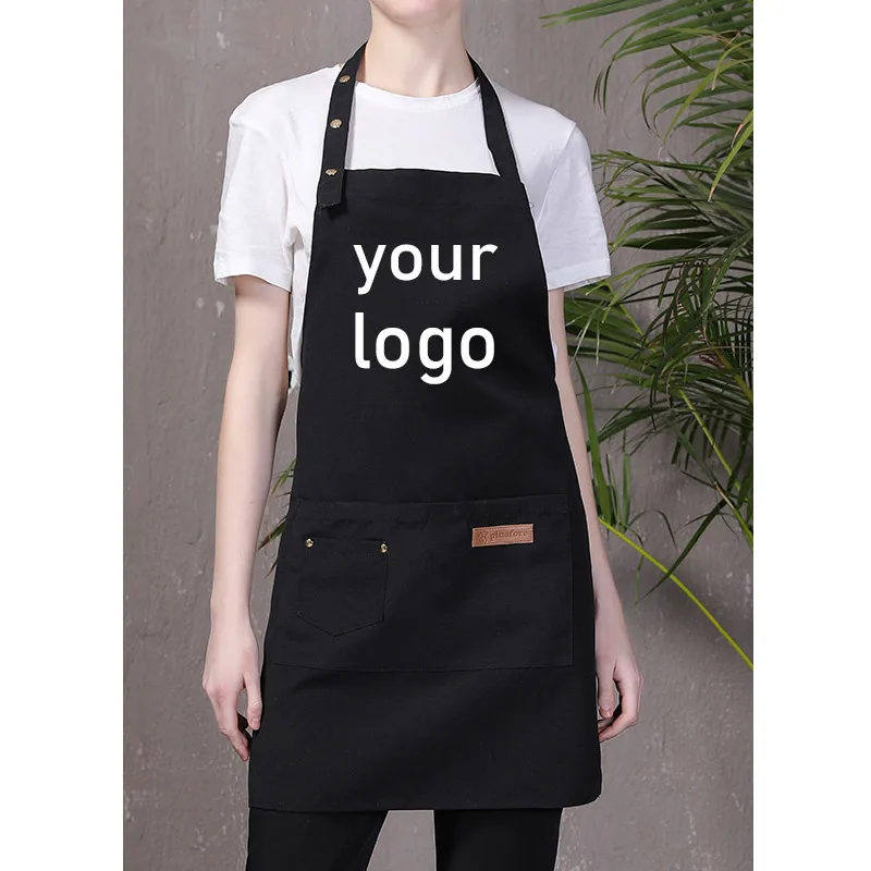 Пользовательский парикмахерский фартук с принтом логотипа