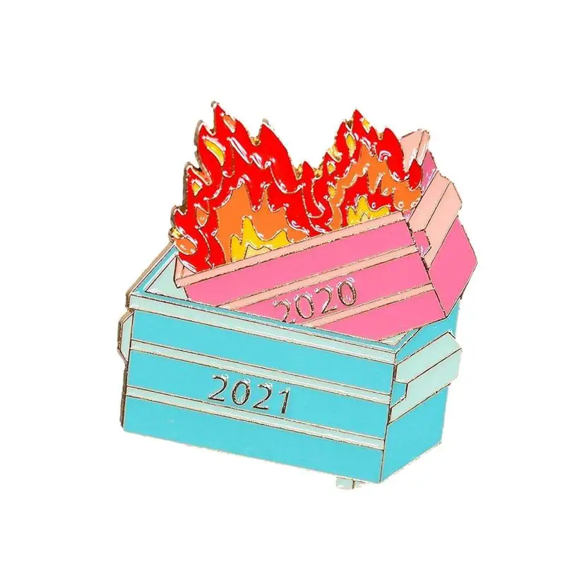 

Christmas Tree Fire Pendant Acrylic Christmas Tree Pendant Ornament Suspending Funny Dumpster Fire Ornament Holiday Creative