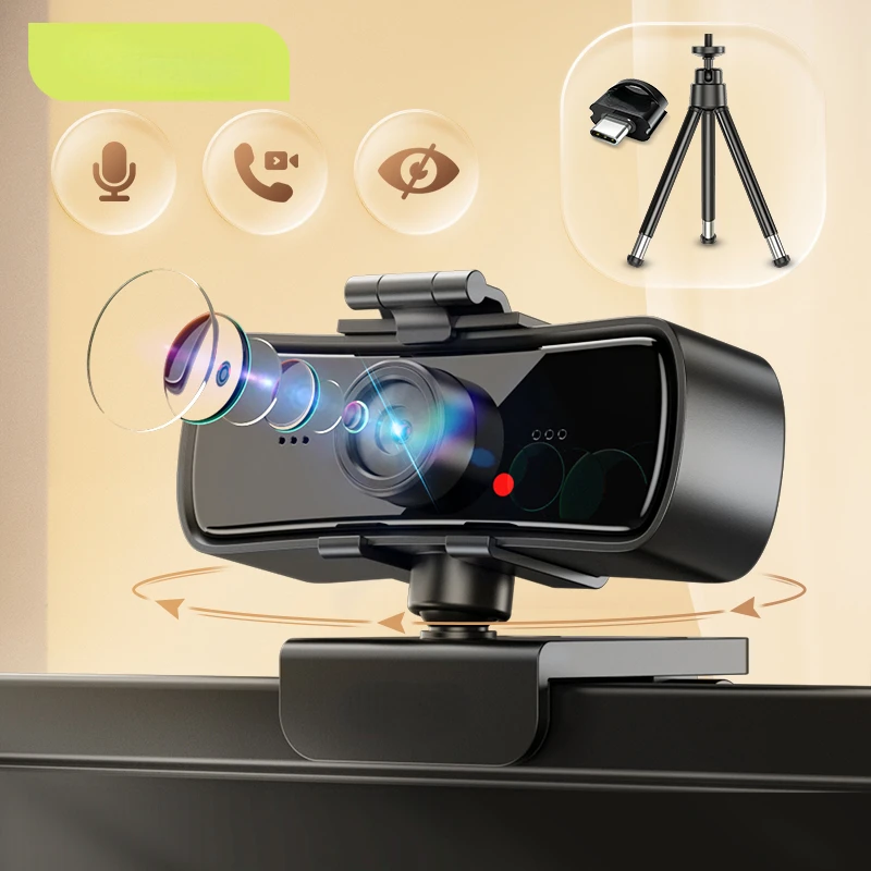 

Веб-камера C3 1080P, 2K, Full HD, с микрофоном и автофокусом